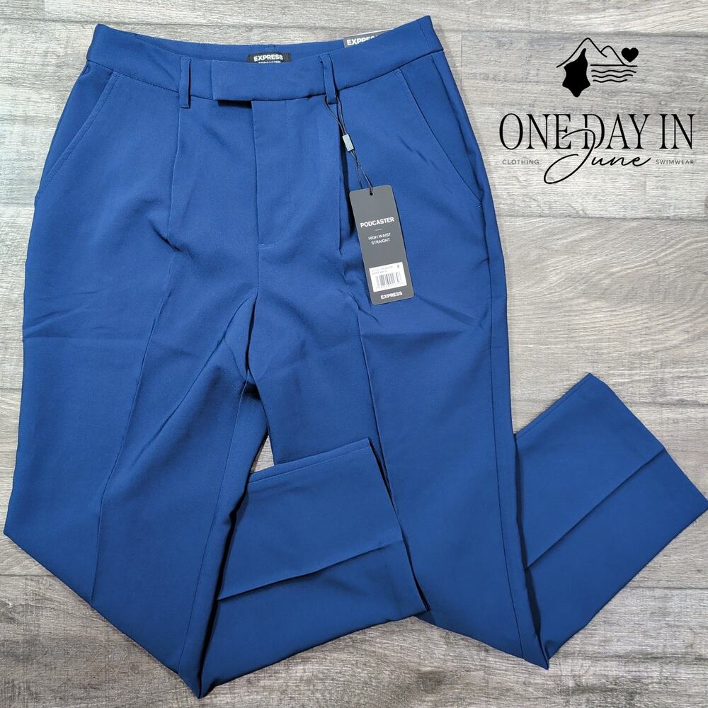 Express Podcaster High Waist Straight Pants Size 8